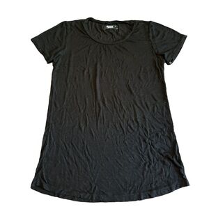Michael Lauren Ribbed Black Short Sleeve T-shirt Soft NWT Size Small